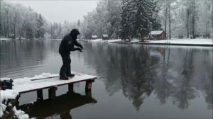 Первый снег. Красивые пейзажи. Рыбалка на верхнем. Клёвое место, Лосиный остров.