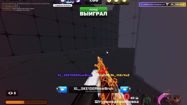 2 НА 2 СО СКЕЛДЕРОМ В RIVALS/ROBLOX смотреть онлайн