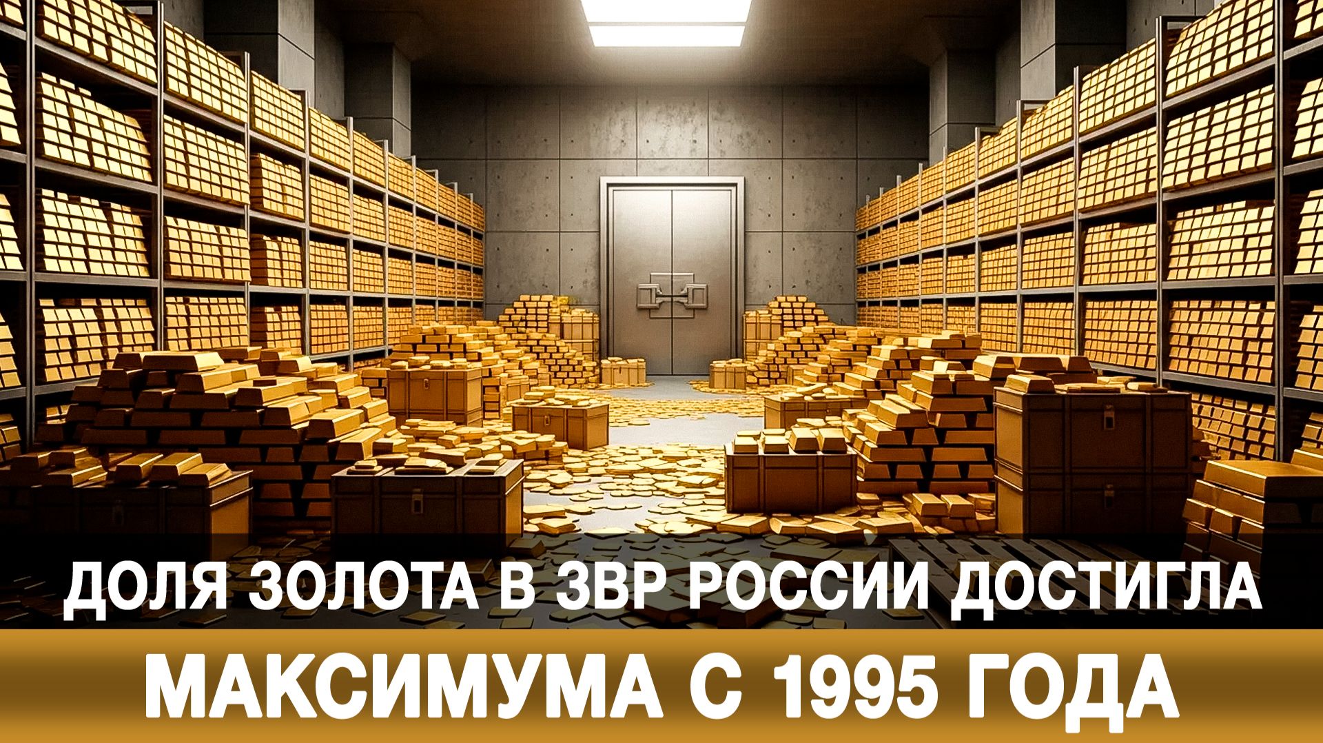 Доля золота в ЗВР России достигла максимума с 1995 года смотреть онлайн