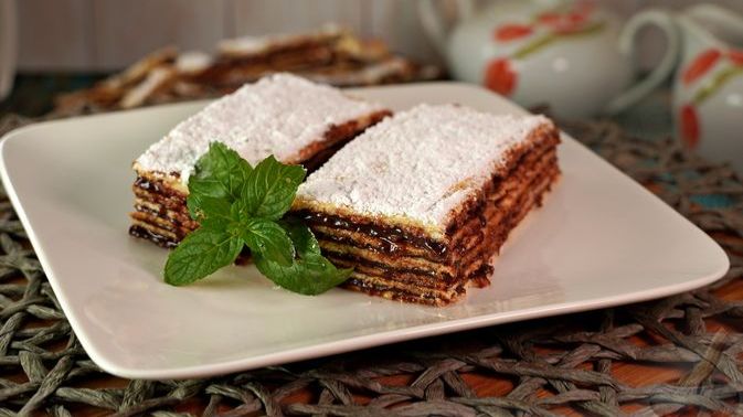 Пора заварить чай.) ВЕНГЕРСКИЙ ШЕСТИСЛОЙНЫЙ ТОРТ смотреть онлайн