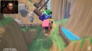 4 МАШИНЫ СВЯЗАНЫ ЦЕПЬЮ! УПАЛ ОДИН = УПАДУТ ВСЕ! УГАР ДО СЛЕЗ! (DANGEROUS MOUNTAIN TOGETHER)