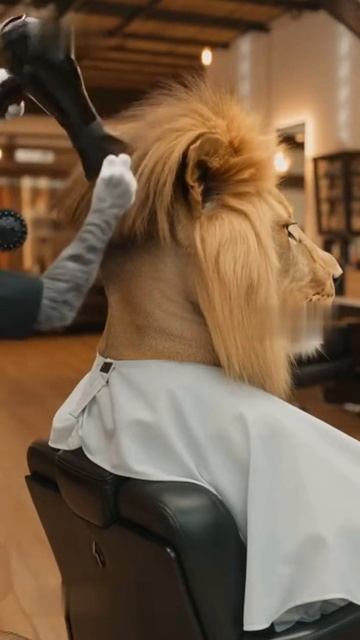 Кот-парикмахер