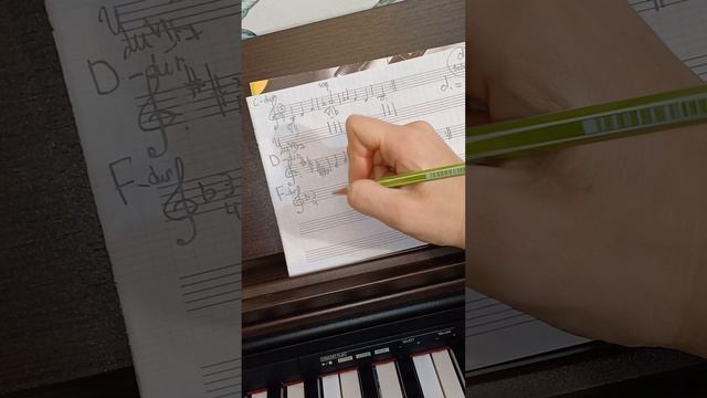 транспонирование мелодии "Течёт река из далека" из тональности до мажор в тональности ре, фа и соль смотреть онлайн