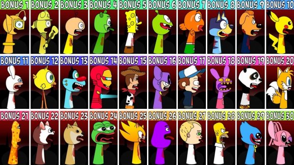 SPRUNKI: WENDA TREATMENT — ВСЕ OC И БОНУС‑ПЕРСОНАЖИ В ОДНОМ МЕСТЕ! ✨🎭