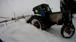 Т-40 АМ. Чистка снега.