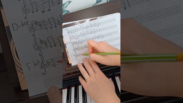 транспонирование мелодии Апельсин в тональности ре и фа мажор из тональности до мажор смотреть онлайн