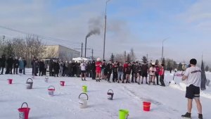 Клуб моржей на северном маганаке в г. Прокопьевске