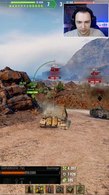 КРАСИВЫЕ ПРОБИТИЯ НА STURMTIGER! #iserveri #сервер #wot #миртанков смотреть онлайн