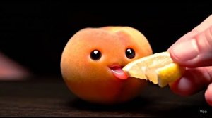 АСМР Невероятно милое поедание фруктов с помощью ИИ! | AI ASMR