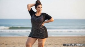Natural Older Women Over 40 - Glamour Meets Comfort   Casual Beach Cover-Ups with Rhinestone Details