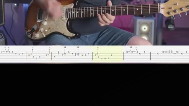 Grit And Groove Blues Solo in A (tab) смотреть онлайн