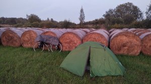 Как велотурист палатку разбивает технично. ОнегО - день 33.