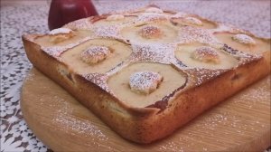 Яблочный пирог. ЛЕГКО и ПРОСТО, зато КРАСИВО и ВКУСНО!!! Быстрый пирог с яблоками