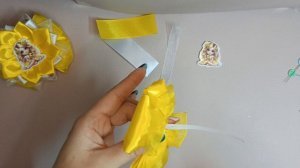 Бантики из атласной ленты .