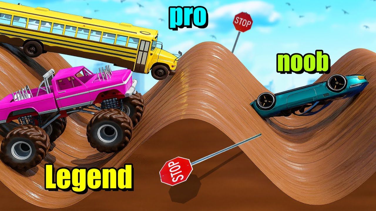 Сможет ли монстр трак проехать по бездорожью в гта 5 ? - эксперимент в gta 5 смотреть онлайн