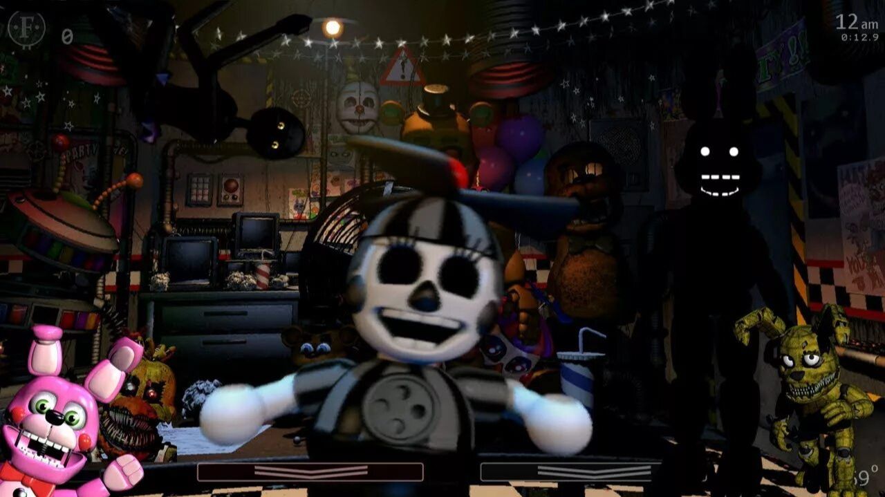 фнаф 7 50\20 аниматроников и спрингтрап