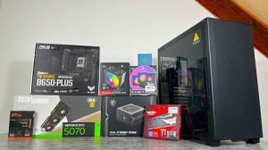 Простая сборка ПК для начинающих. Ryzen 5 7500F + RTX 5070 ZOTAC.