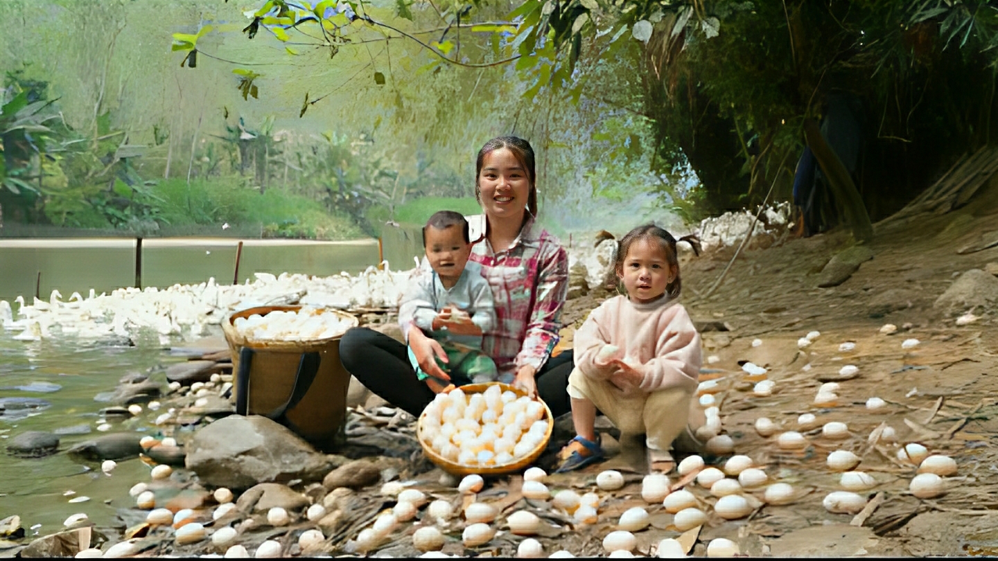 Собираем утиные яйца для продажи на рынке. Готовлю яйца для маленькой дочери. Жизнь во Вьетнаме