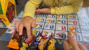 Рапаковка.Сладкие подарки из пятёрочки за 199₽