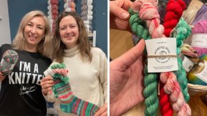 Гостья в студии. А повязать не успели! #вязание