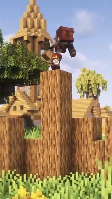 Майнкрафт КАК ЗАЩИТИТЬ ДЕРЕВНЮ #minecraft #shorts смотреть онлайн