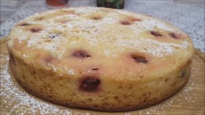 ПИРОГ на КЕФИРЕ и МАНКЕ с ФРУКТАМИ и ЯГОДАМИ. Быстрый и простой в приготовлении пирог