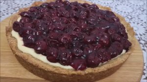 Пирог ВИШНЕВОЕ НАСЛАЖДЕНИЕ Песочный пирог с творогом и вишней БЫСТРО и ВКУСНО!!!