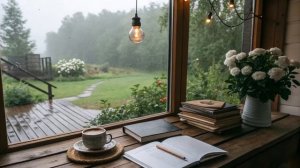 Поздняя осень: дождь за окном, аромат кофе, страницы книг и мелодии тихого пианино.