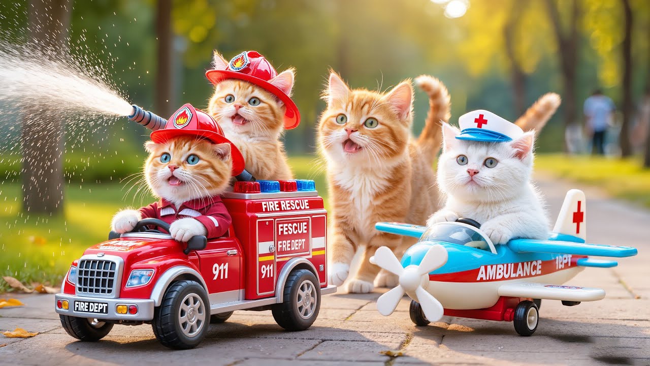 Мультики для детей, сборник мультиков про котят, котята пожарные/мультфильмы смотреть онлайн