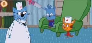 Три Кота Мультфильм Прививка для котят