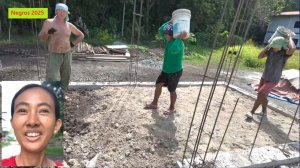 Филиппинка на русском. Засыпаем фундамент грунтом.