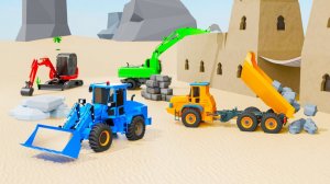 МУЛЬТИК МАШИНКИ ВИДЕО ПРО МАШИНКИ СТРОИТЕЛЬНАЯ ТЕХНИКА СТРОИМ ЗАМОК ЦВЕТНЫЕ МАШИНКИ ИГРУШКИ МАШИНКИ
