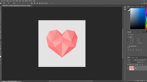 Как сделать картинку в формате PNG в Photoshop