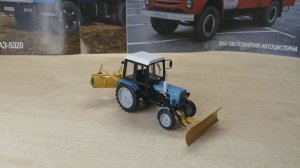 Обзор модели трактора МТЗ- 80 с коммунальным оборудованием, (Hachette), 1:43
