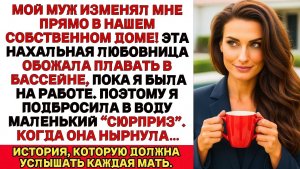 МОЙ МУЖ ИЗМЕНЯЛ МНЕ! ЭТОЙ РАСПУТНИЦЕ НРАВИЛОСЬ ПЛАВАТЬ В БАССЕЙНЕ. ПОЭТОМУ Я ПОСТАВИЛА...