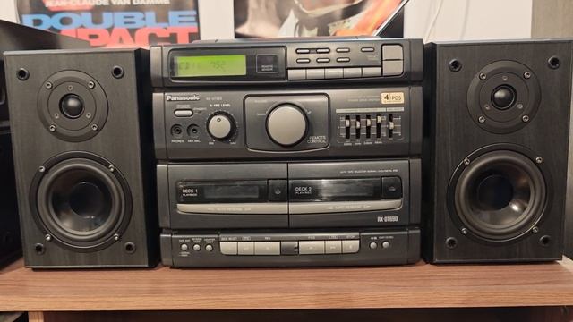 Музыкальный центр (голова) - Panasonic RX-DT690 (1996 на), слушаем на акустике Kenwood LS-990HG смотреть онлайн