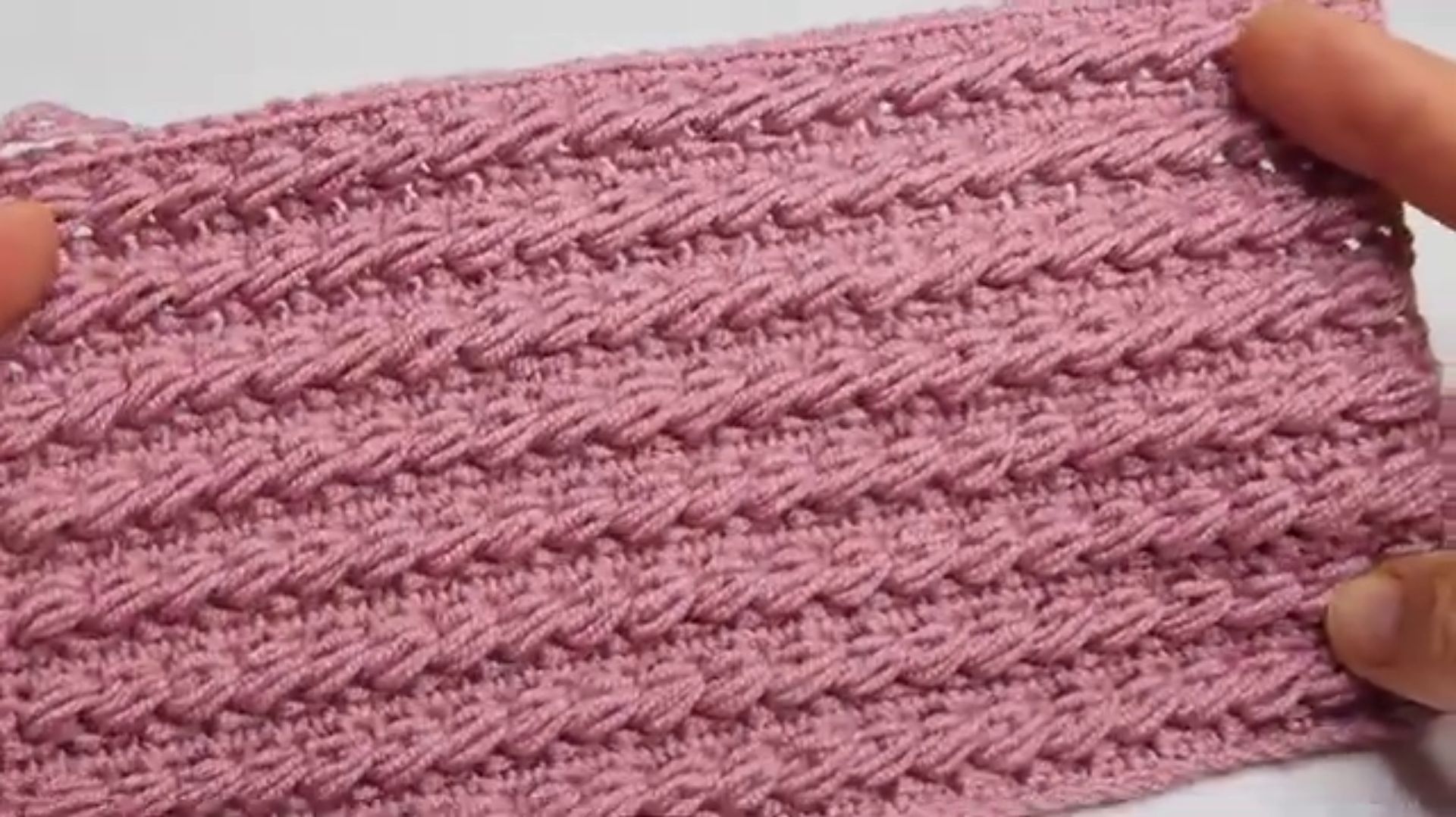 Объемный простой узор крючком - Вязание крючком смотреть онлайн