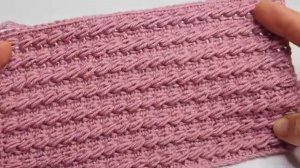 Объемный простой узор крючком - Вязание крючком
