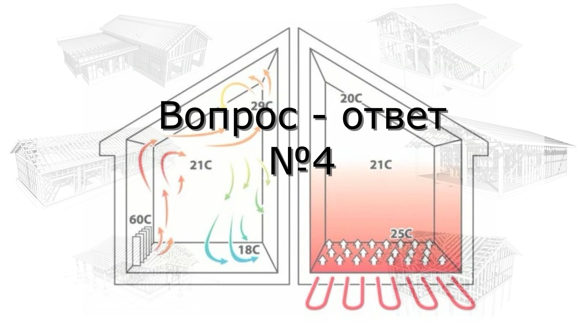 Плюсы и минусы теплых полов в каркасных домах на сваях. Вопрос - Ответ №4 смотреть онлайн