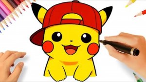 Как нарисовать Пикачу легко и просто 😀 Видео для новичков