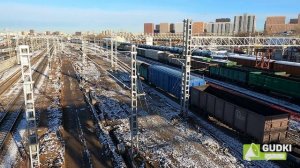 #перерва #люблинскийпарк Строительство нового пешеходного моста на станции Перерва