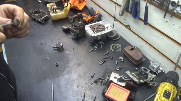 Stihl FS 350 Диагностика с разборкой.