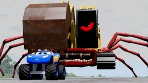 Эпический побег от Пожирателя Молний Маккуина, Пожирателя Двигатель Мэтра ｜BeamNG.Drive