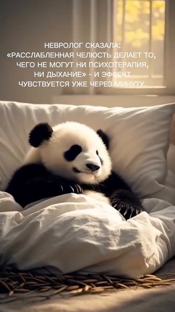 Расслабленная челюсть делает это...