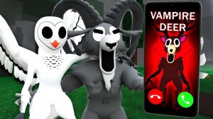 Олень-вампир зовёт барана и сову в «99 ночей в лесу» в Roblox! Анимация Роблокс