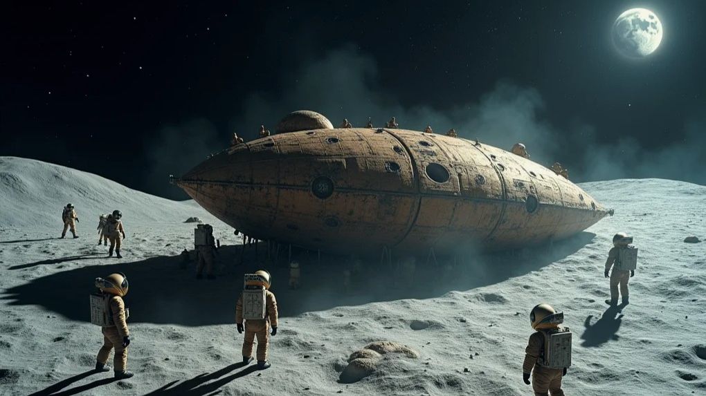 Контакт с неизвестной цивилизацией живущей на темной стороне Луны. 1976 год. смотреть онлайн