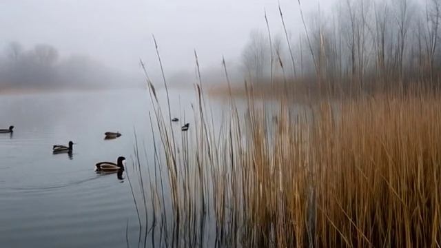 Футаж утки вода озеро река природа