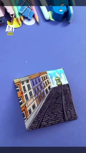 3д-комната. Рисунок-иллюзия от студии выездных мастер-классов Задело