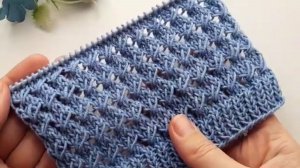 Ажурный узор спицами - Вязание спицами для начинающих