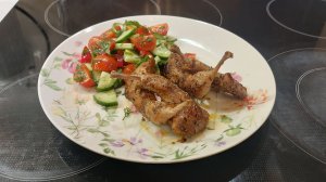 Легкий ужин с перепелиными окорочками